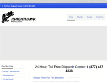 Tablet Screenshot of knighthawkprotection.com